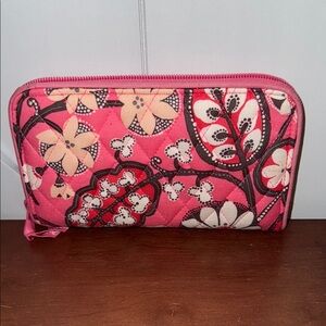 Reduced!  Vera Bradley Floral Pink Wallet